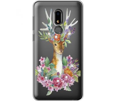 Силіконовий чохол BoxFace Meizu M8 Lite Deer with flowers (935869-rs5)