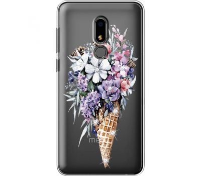 Силіконовий чохол BoxFace Meizu M8 Lite Ice Cream Flowers (935869-rs17)