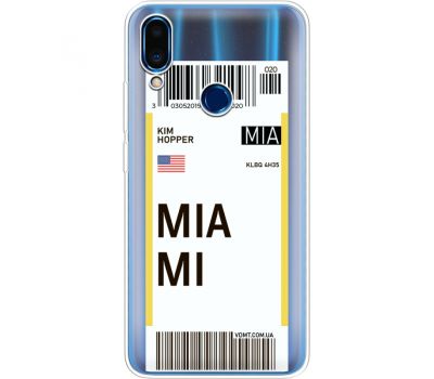 Силіконовий чохол BoxFace Meizu Note 9 Ticket Miami (36864-cc81)