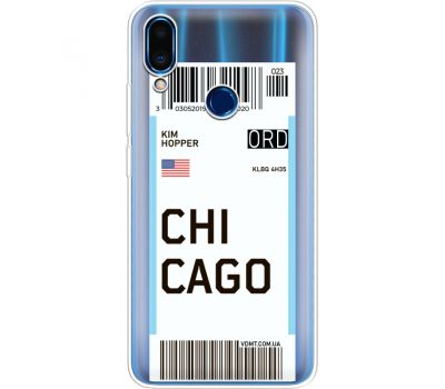 Силіконовий чохол BoxFace Meizu Note 9 Ticket Chicago (36864-cc82)