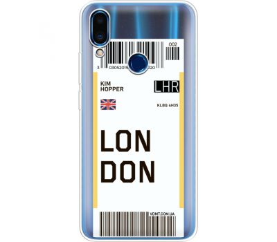Силіконовий чохол BoxFace Meizu Note 9 Ticket London (36864-cc83)