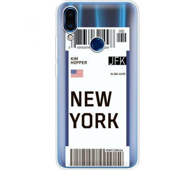 Силіконовий чохол BoxFace Meizu Note 9 Ticket New York (36864-cc84)