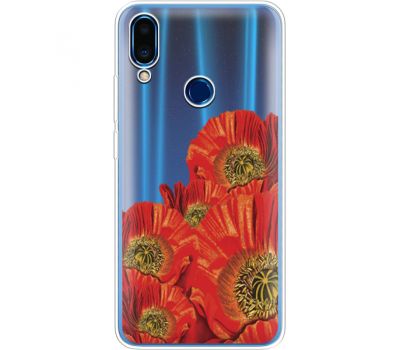 Силіконовий чохол BoxFace Meizu Note 9 Red Poppies (36864-cc44)