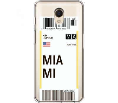 Силіконовий чохол BoxFace Meizu M6s Ticket Miami (35011-cc81)