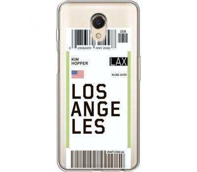 Силіконовий чохол BoxFace Meizu M6s Ticket Los Angeles (35011-cc85)