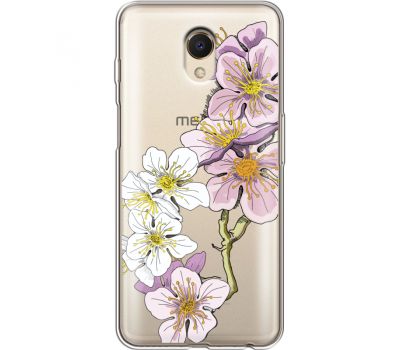 Силіконовий чохол BoxFace Meizu M6s Cherry Blossom (35011-cc4)