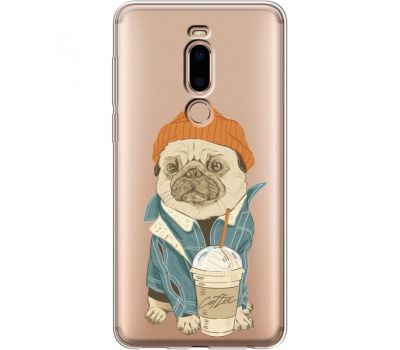 Силіконовий чохол BoxFace Meizu M8 Dog Coffeeman (35866-cc70)