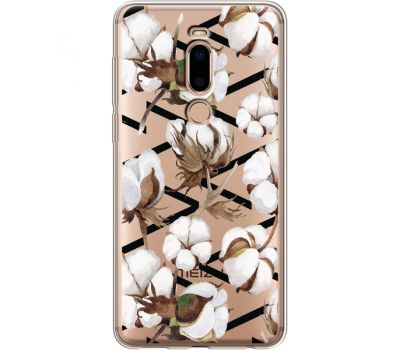 Силіконовий чохол BoxFace Meizu M8 Cotton flowers (35866-cc50)