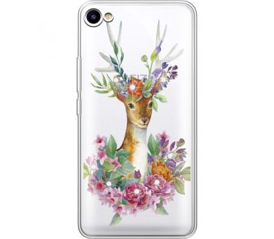 Силіконовий чохол BoxFace Meizu U10 Deer with flowers (936786-rs5)