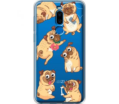 Силіконовий чохол BoxFace Meizu X8 с 3D-глазками Pug (35839-cc77)