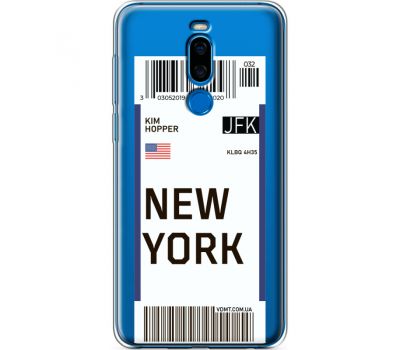 Силіконовий чохол BoxFace Meizu X8 Ticket New York (35839-cc84)