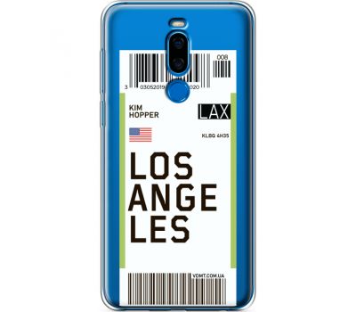 Силіконовий чохол BoxFace Meizu X8 Ticket Los Angeles (35839-cc85)