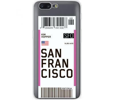 Силіконовий чохол BoxFace OnePlus 5 Ticket  San Francisco (35825-cc79)
