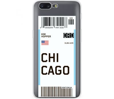 Силіконовий чохол BoxFace OnePlus 5 Ticket Chicago (35825-cc82)
