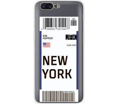 Силіконовий чохол BoxFace OnePlus 5 Ticket New York (35825-cc84)