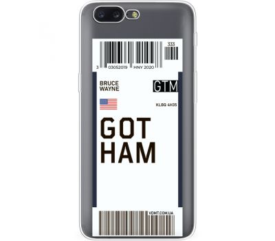 Силіконовий чохол BoxFace OnePlus 5 Ticket Gotham (35825-cc92)