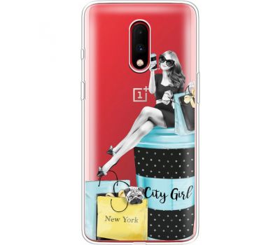 Силіконовий чохол BoxFace OnePlus 7 City Girl (37258-cc56)