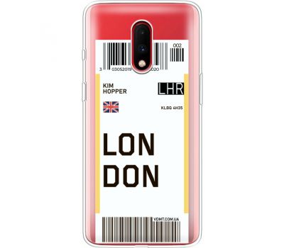 Силіконовий чохол BoxFace OnePlus 7 Ticket London (37258-cc83)