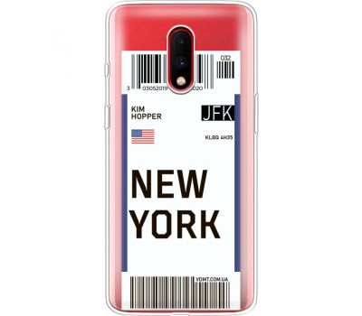 Силіконовий чохол BoxFace OnePlus 7 Ticket New York (37258-cc84)