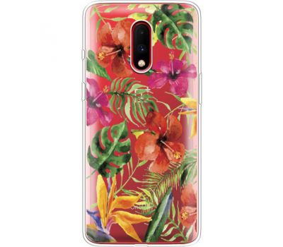 Силіконовий чохол BoxFace OnePlus 7 Tropical Flowers (37258-cc43)