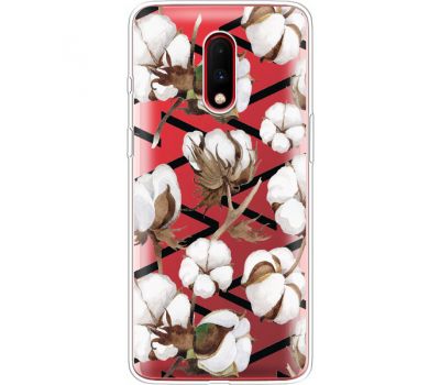 Силіконовий чохол BoxFace OnePlus 7 Cotton flowers (37258-cc50)