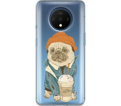Силіконовий чохол BoxFace OnePlus 7T Dog Coffeeman (38482-cc70)