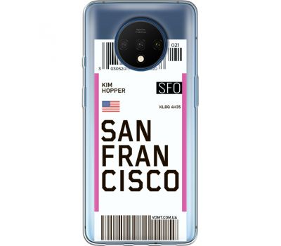 Силіконовий чохол BoxFace OnePlus 7T Ticket  San Francisco (38482-cc79)
