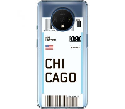 Силіконовий чохол BoxFace OnePlus 7T Ticket Chicago (38482-cc82)