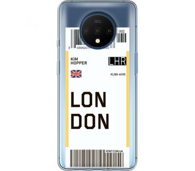 Силіконовий чохол BoxFace OnePlus 7T Ticket London (38482-cc83)