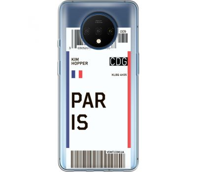 Силіконовий чохол BoxFace OnePlus 7T Ticket Paris (38482-cc86)