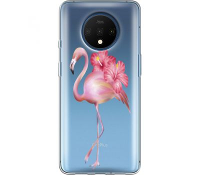 Силіконовий чохол BoxFace OnePlus 7T Floral Flamingo (38482-cc12)