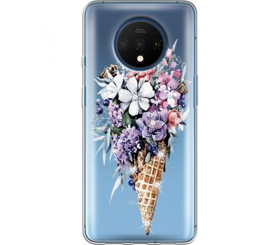 Силіконовий чохол BoxFace OnePlus 7T Ice Cream Flowers (938482-rs17)