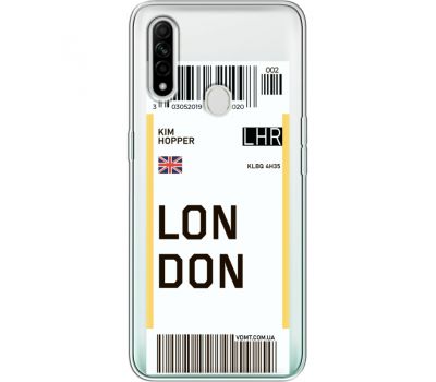 Силіконовий чохол BoxFace OPPO A31 Ticket London (39939-cc83)