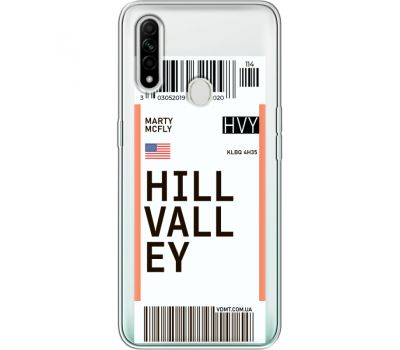 Силіконовий чохол BoxFace OPPO A31 Ticket Hill Valley (39939-cc94)