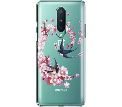 Силіконовий чохол BoxFace OnePlus 8 Swallows and Bloom (939990-rs4)