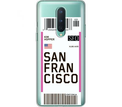 Силіконовий чохол BoxFace OnePlus 8 Ticket  San Francisco (39990-cc79)
