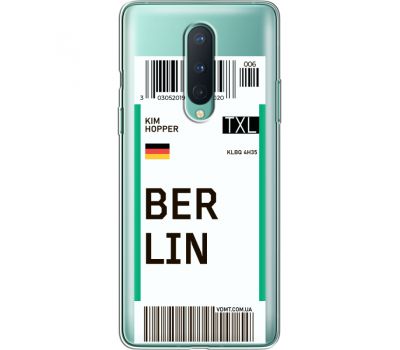Силіконовий чохол BoxFace OnePlus 8 Ticket Berrlin (39990-cc80)