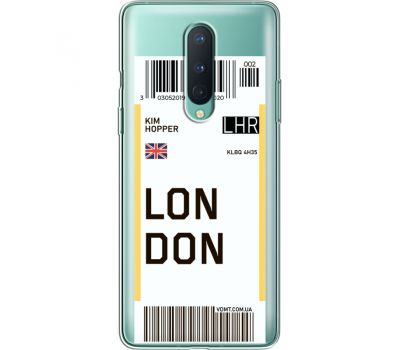 Силіконовий чохол BoxFace OnePlus 8 Ticket London (39990-cc83)