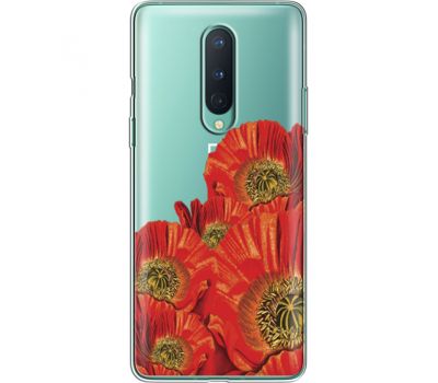 Силіконовий чохол BoxFace OnePlus 8 Red Poppies (39990-cc44)