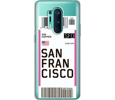 Силіконовий чохол BoxFace OnePlus 8 Pro Ticket  San Francisco (39995-cc79)