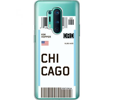 Силіконовий чохол BoxFace OnePlus 8 Pro Ticket Chicago (39995-cc82)