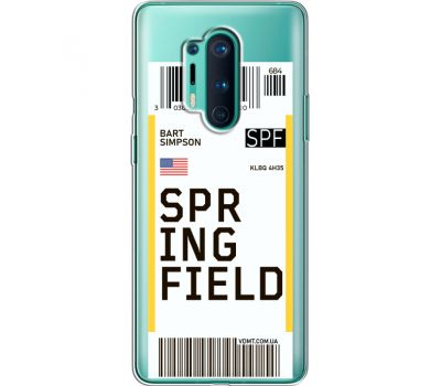 Силіконовий чохол BoxFace OnePlus 8 Pro Ticket Springfield (39995-cc93)