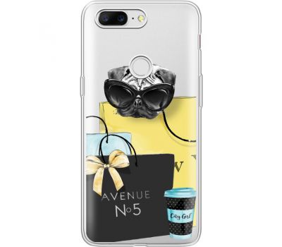 Силіконовий чохол BoxFace OnePlus 5T Fashion Pug (35796-cc55)