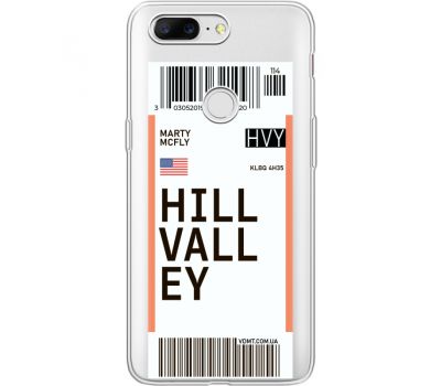 Силіконовий чохол BoxFace OnePlus 5T Ticket Hill Valley (35796-cc94)