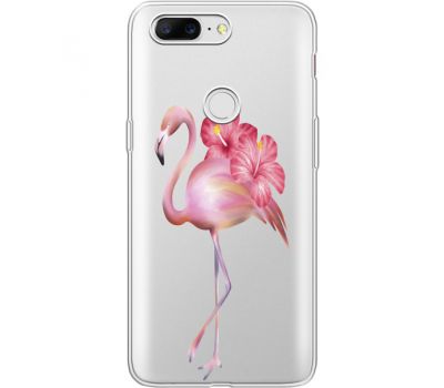 Силіконовий чохол BoxFace OnePlus 5T Floral Flamingo (35796-cc12)