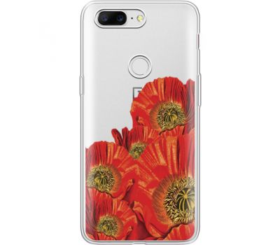 Силіконовий чохол BoxFace OnePlus 5T Red Poppies (35796-cc44)