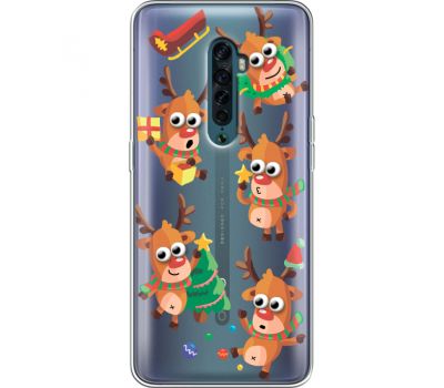 Силіконовий чохол BoxFace OPPO Reno2 с 3D-глазками Reindeer (38504-cc74)