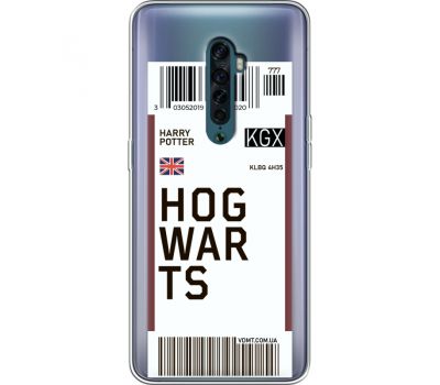 Силіконовий чохол BoxFace OPPO Reno2 Ticket Hogwarts (38504-cc91)