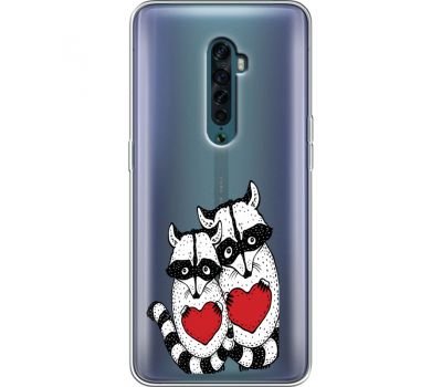 Силіконовий чохол BoxFace OPPO Reno2 Raccoons in love (38504-cc29)