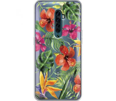 Силіконовий чохол BoxFace OPPO Reno2 Tropical Flowers (38504-cc43)